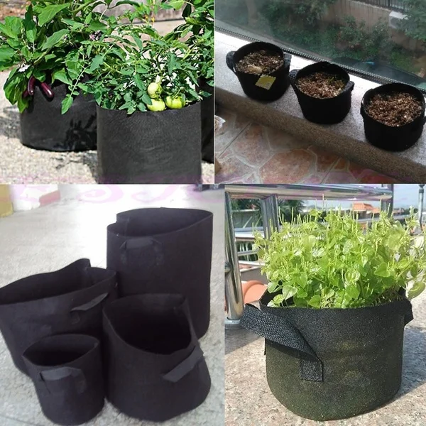 Fabric Pots Plant Pouch Round Aeration Pot Container Vegetable Grow Bags TYA B99 | Дом и сад