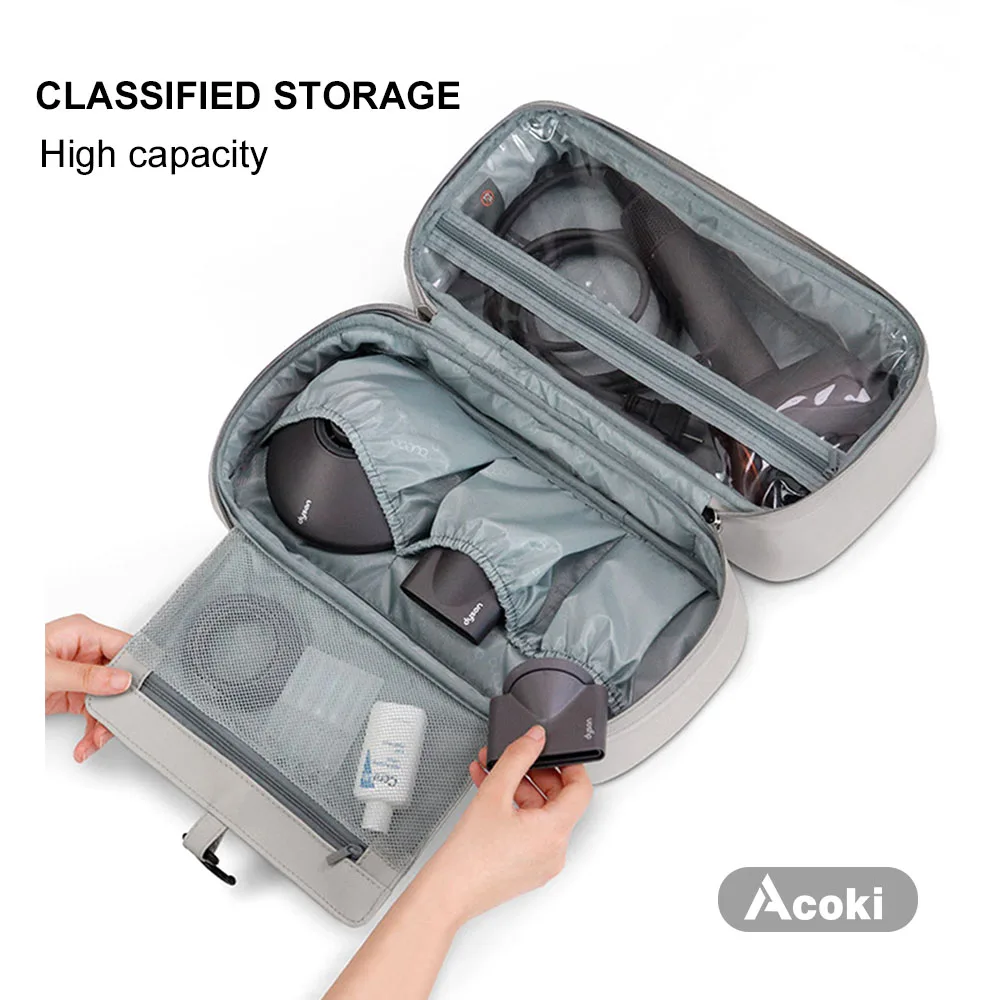 Bolsa de Armazenamento de Couro pu para Dyson Airwrap Supersonic Impermeável Secador Case Capa Case de Viagem Portátil Secador de Cabelo - Image 6