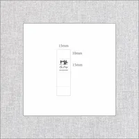Étiquette de vêtements en sergé personnalisée 15x50 mm, étiquettes en coton biologique de marque personnalisée, Logo ou texte, Machine à coudre, étiquette crème lavable (2033) 2