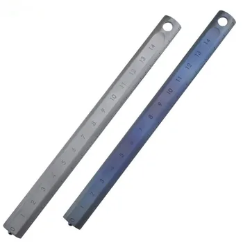 

Outdoor portable EDC titanium tool.Titanium ruler student stationery multifunctional dual scale measuring ruler, defense pendant