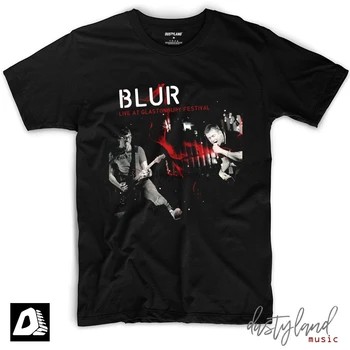 Футболка с принтом группы BLUR LIVE at glподурбери 2009