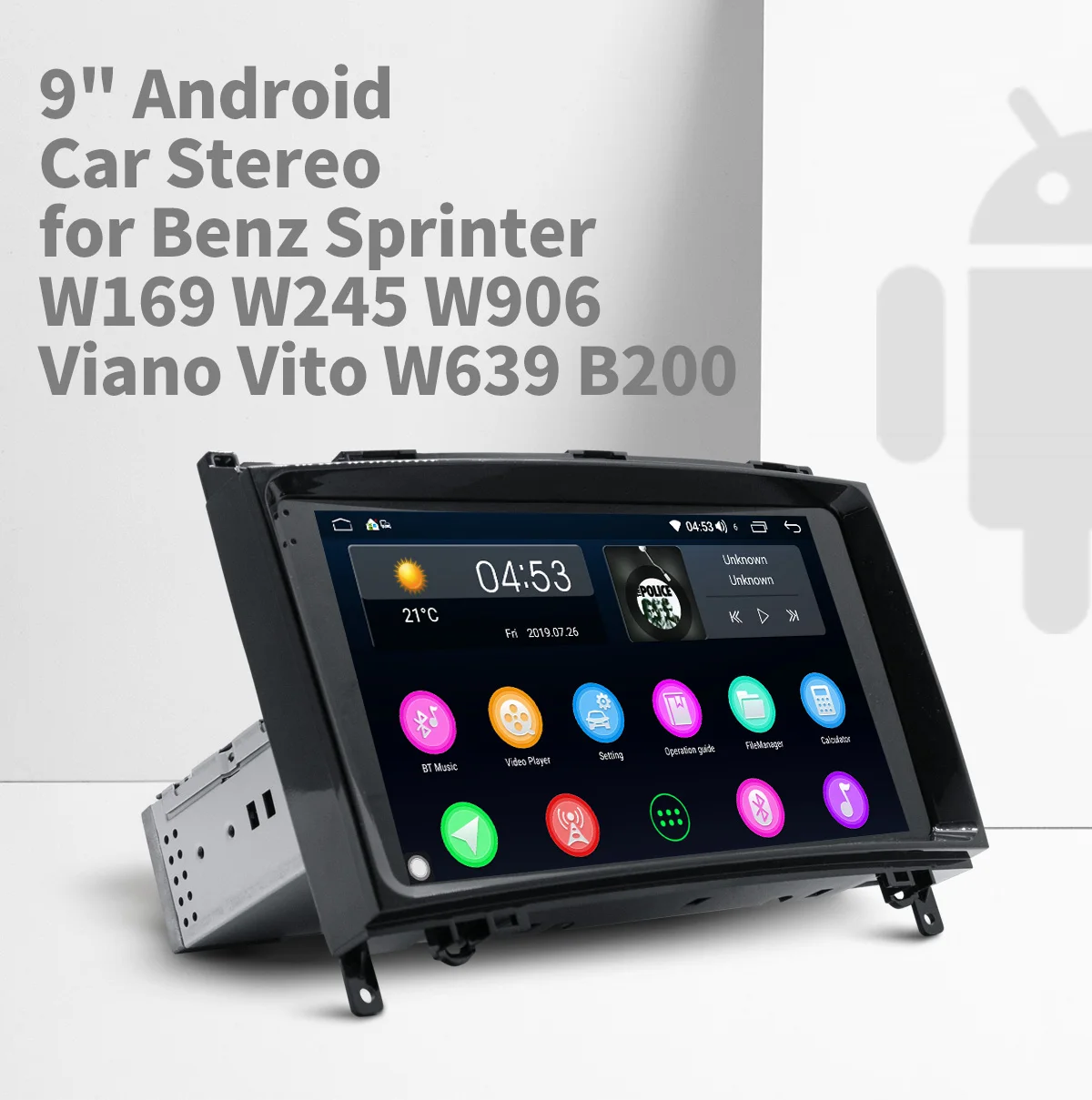 Discount Joying 1 din 2G RAM Auto radio Car DVD multimedia For Mercedes Benz Sprinter W169 W245 W906 Viano Vito W693 B200 WIFI GPS Navi 0