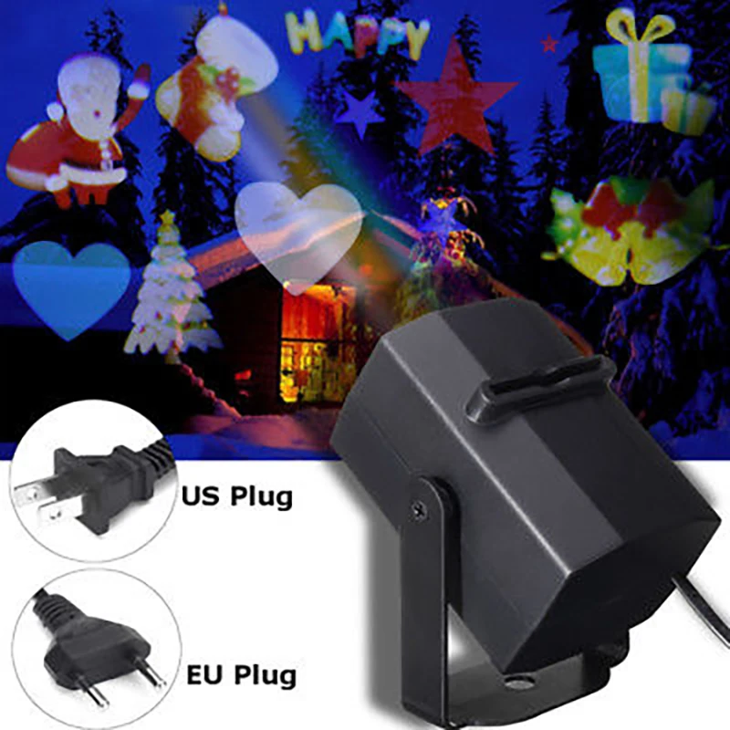 Landscape Lamp 2Ppcs/6pcs LED Christmas Snowflake Moving Outdoor Xmas Projector Lights Projector Lights Garden Indoor Birthday