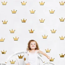 Funlife Лидер продаж Детская комната украшения наклейки на стену стерео экологически чистые 3D Принцесса короны-зеркала наклейки MM034