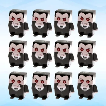 

1 Set 12Pcs Halloween Stand-up Candy Box Popcorn Box Gift Box for Party