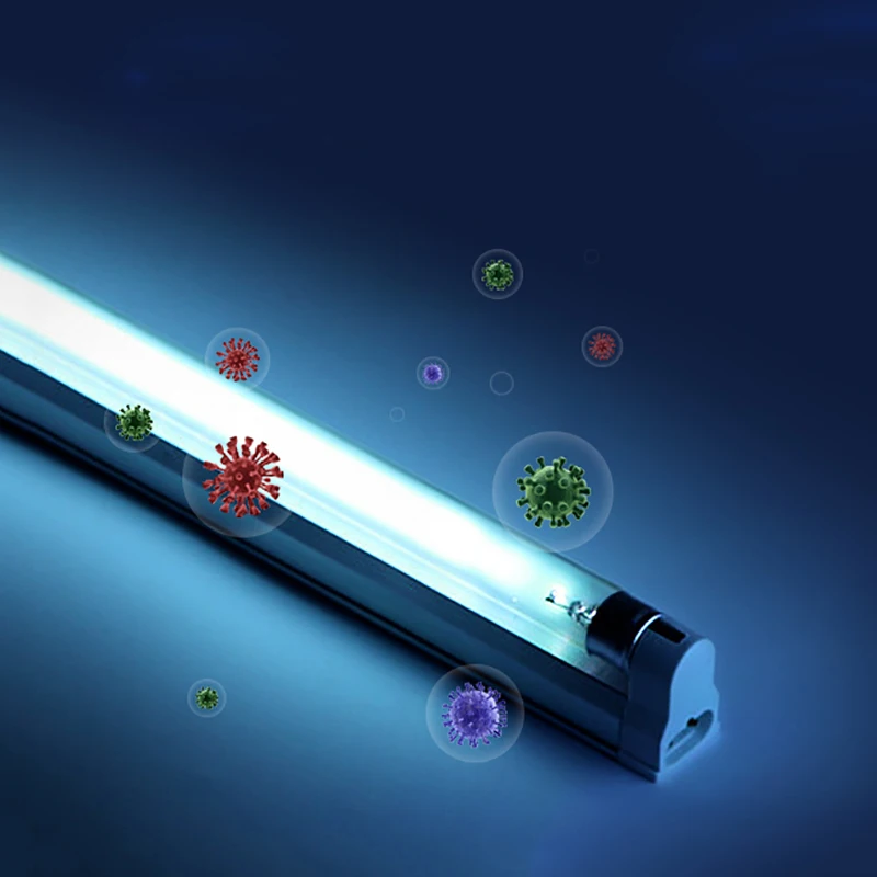 

6W 8W Blue Light Ozone Ultraviolet Disinfection LED Tube Lamp Disinfection Ultraviolet Germicidal UVC LED Light Lamp