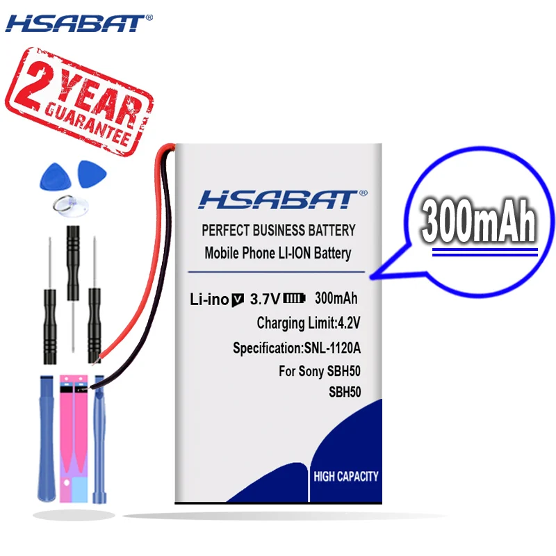 Новое поступление [HSABAT] 300 мАч Замена Батарея для SONY SBH52 SBH-52 SBH50 SBH-50 bluetooth гарнитура