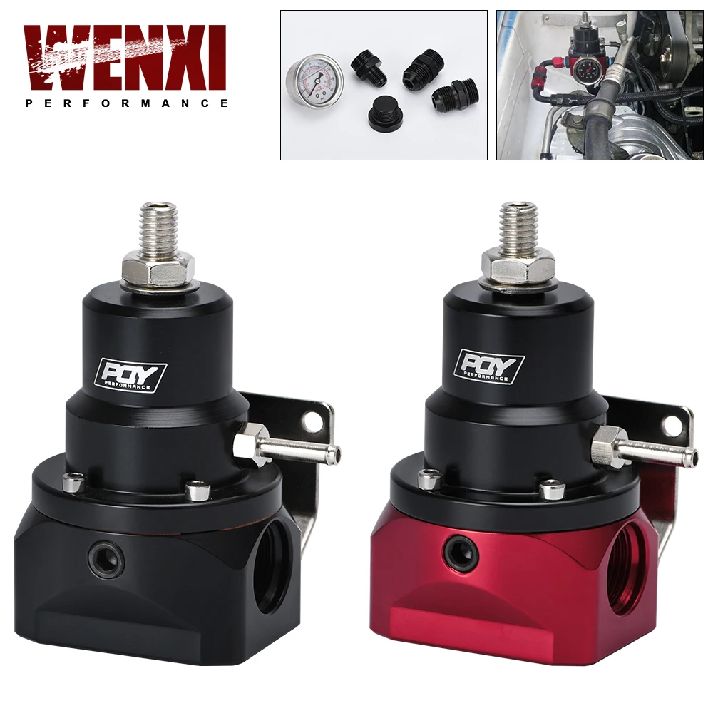 

Регулятор давления топлива AN10 WX EFI (манометр 0-160psi)-10AN 10/10/6 входные и обратные порты для BMW E30 M20 6cy с наклейкой PQY