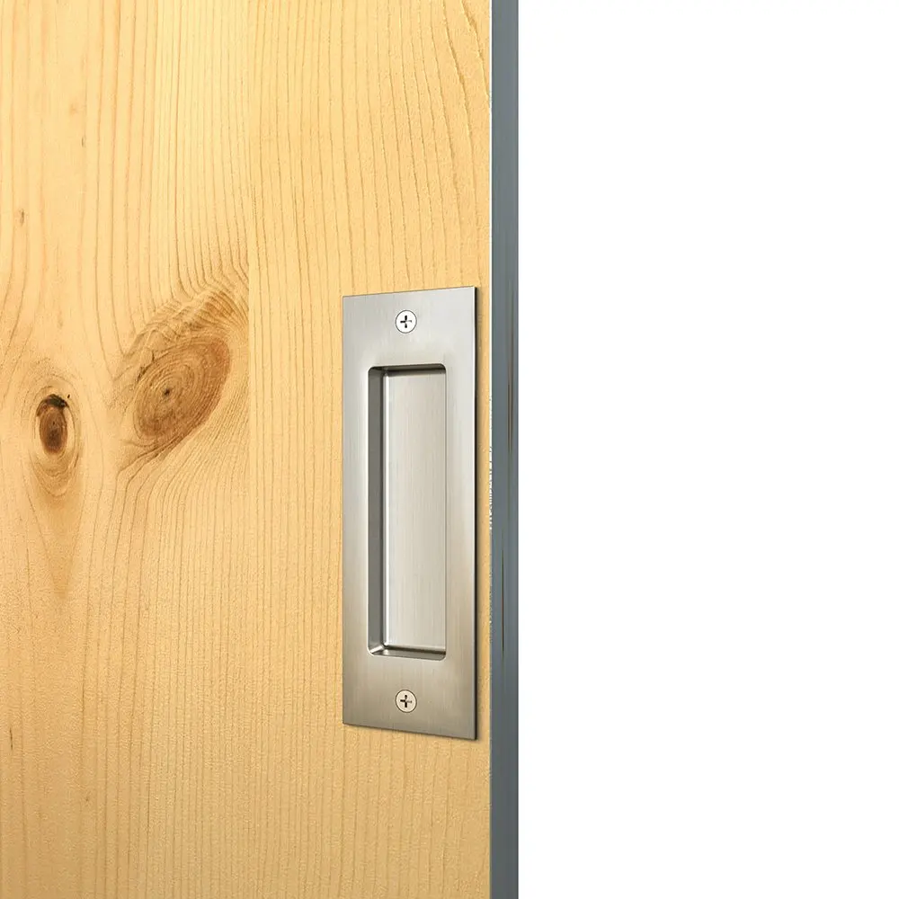 

Side Mount Matte Black Flush Handle for Wood Door Set of 2