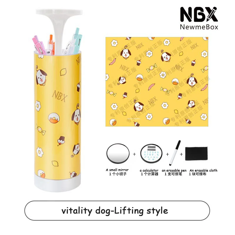 Banana yellow NBX качество многофункциональный продукт стиль круговой Творческий подъемный Карандаш Чехол калькулятор дает подарки для мальчиков и девочек - Цвет: Banana yellow