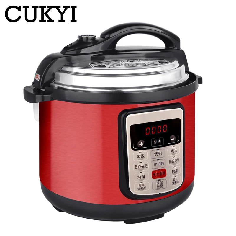CUKYI 5L многофункциональная программируемая кастрюля для медленного