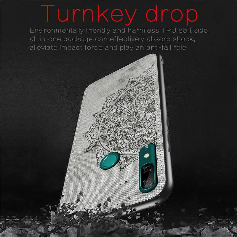 Для huawei P Smart Z чехол 9X Y6 Y7 тканевый чехол с узором для huawei Y9 Prime чехол для huawei P Smart чехол
