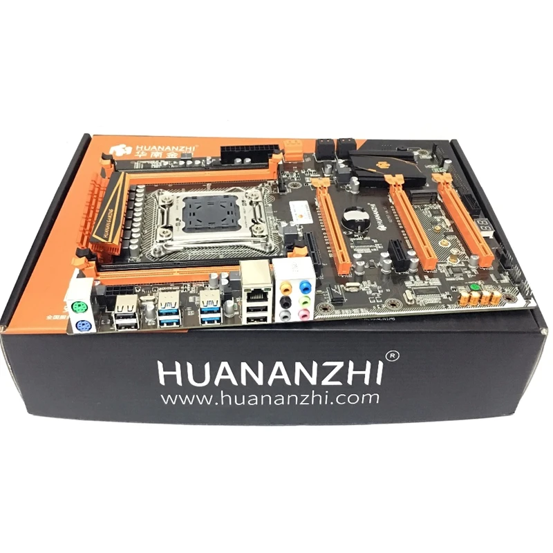 HUANANZHI Deluxe X79 2011 DDR3 PC настольные компьютеры Материнские платы Компьютерные компьютерные материнские платы 3xPCI-E X16 7,1 Звуковая дорожка Crossfire