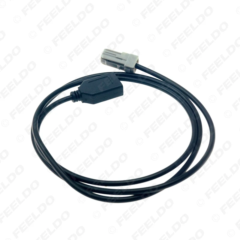 FEELDO 1 шт. Новое поступление USB AUX MP3 аудио вход кабель для Toyota Camry RAV4 Mazda CX 5/M2 CD плеер