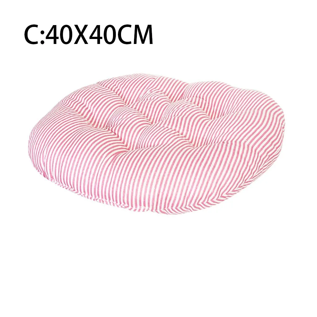 Подушка для стула круглая хлопковая обивка мягкая подушка для офиса дома или автомобиля подушка для сиденья качественная подушка для сиденья автомобильный коврик - Цвет: C