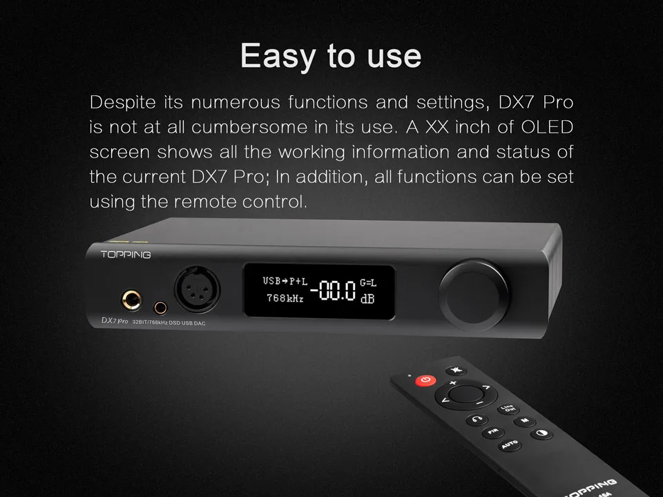 Топ DX7 Pro ES9038Pro DAC& Bluetooth усилитель для наушников 5,0 32 бит/768 кГц DSD1024 DX7PRO беспроводной Декодер Усилитель для наушников