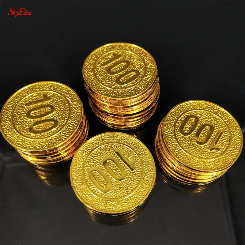50 100pcs halloween pirate toy party gifts gold coin pirates caribbean captain christmas jewelry party metal coins treasure game party favors aliexpress aliexpress