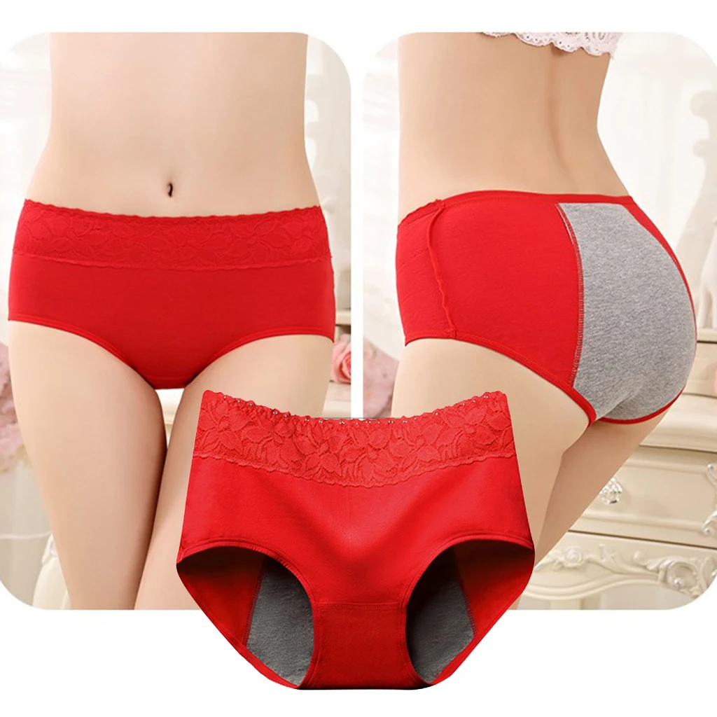 Women's Period Panties Cotton Red Physiological Underpants Underwear Itimated Briefs Women's Period Panties Cotton Red Physiological Underpants Underwear Itimated Briefs