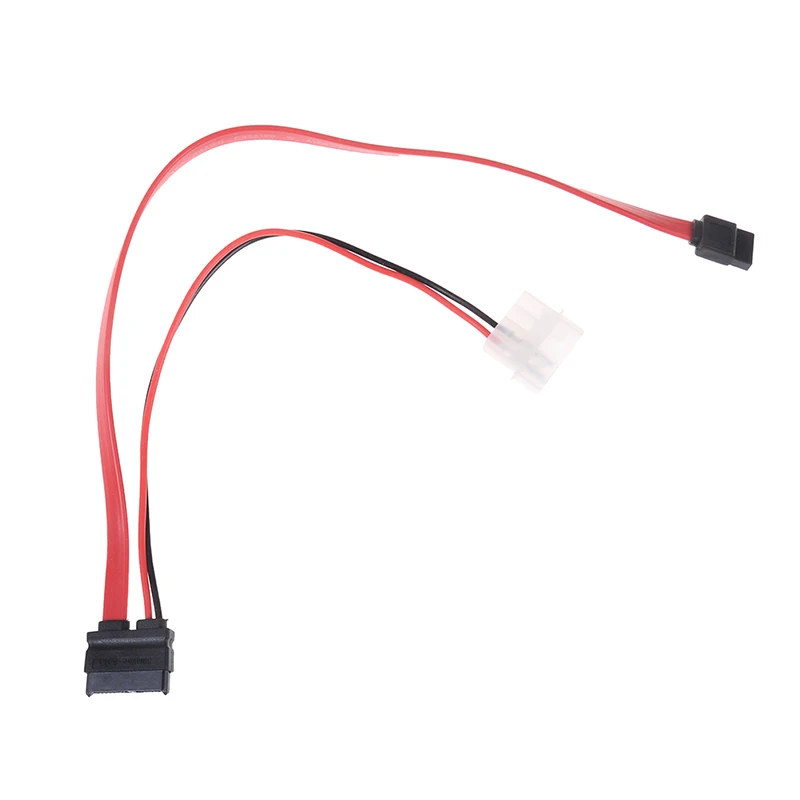 7 + 6 Pin Slimline SATA Cable para portátil Slim SATA DVD CD-RW conducir Cable adaptador de corriente portátil Optical Drive Cable de línea
