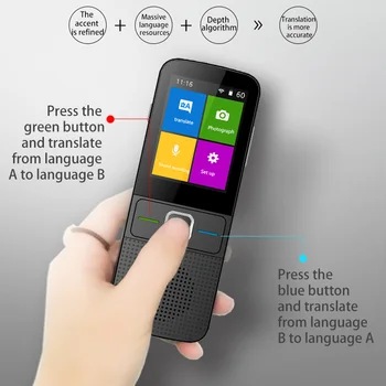 

137 Languages Translator Smart Interpreter Real Time Voice Translator Portable Translation Machine,Black