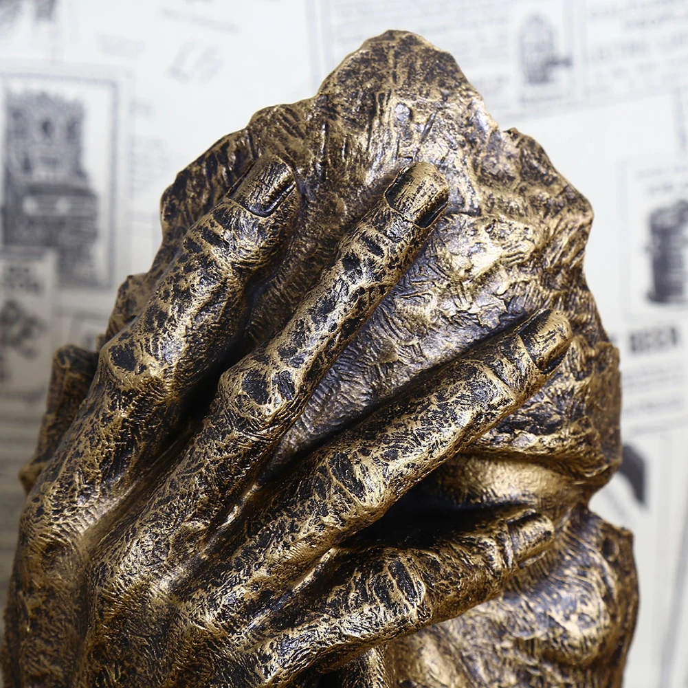 Resin Silence Is Gold Abstract Modern Sculpture Art Sculpture Statues Decoration Craft Figurine Ornament Home Office Decor