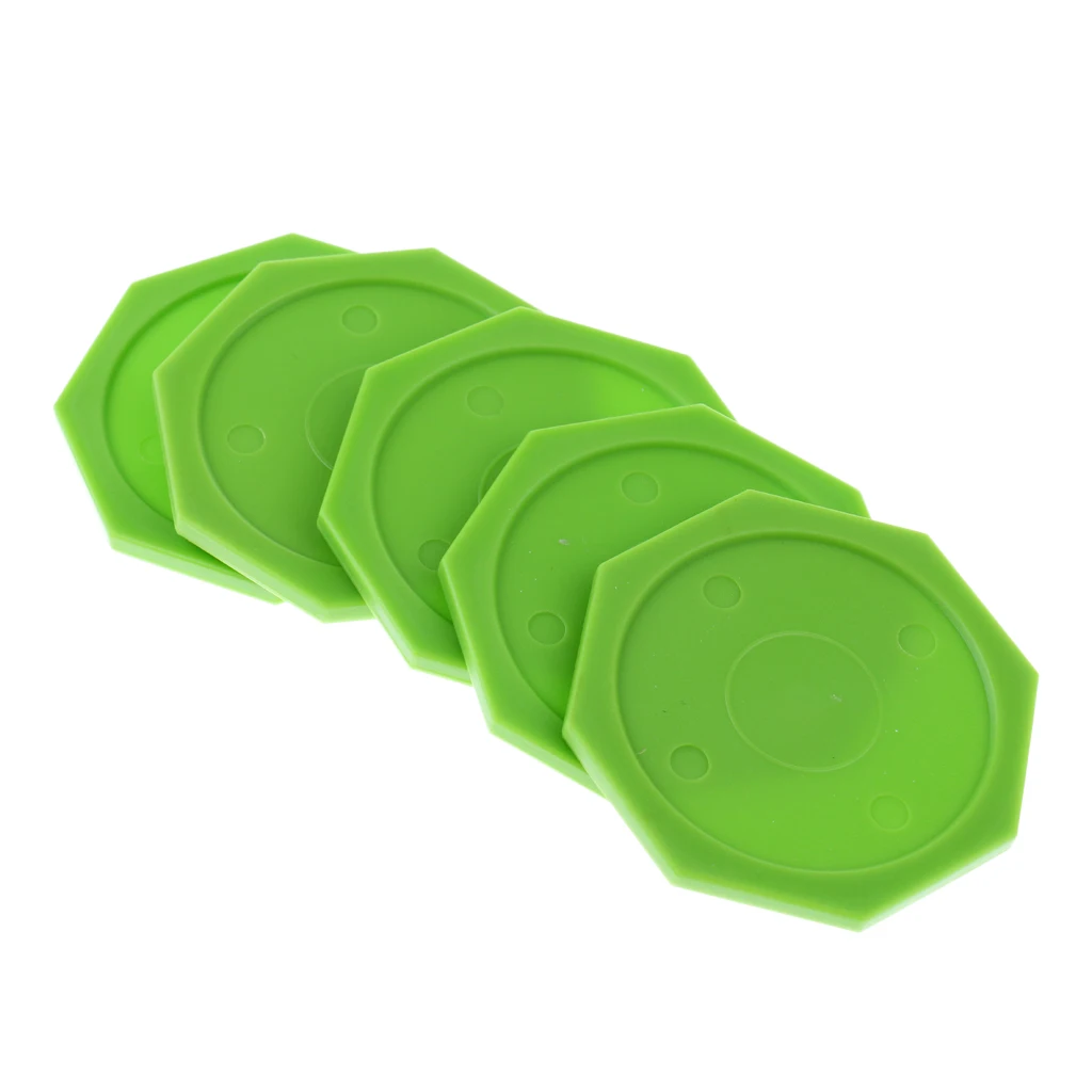 5 Pieces Air Hockey Octagon Pucks For Full Size Air Hockey Tables