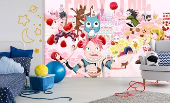

[Self-Adhesive] 3D Fairy Tail 93929633 Japan Anime Wall Paper mural Wall Print Decal Wall Murals