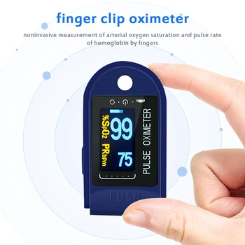 

LED Display Fingertip Pulse Oximeter Household Finger Blood Oxygen Saturation Level Monitor Meter Pulse Oxymeter Health Care