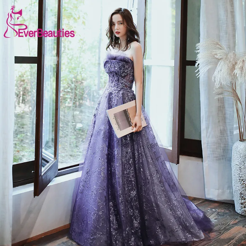 as picture Vestidos De Gala, милое платье для выпускного вечера, длинное,, тюль, аппликация, Vestidos De Fiesta Largos Elegantes De Gala - Цвет: as picture