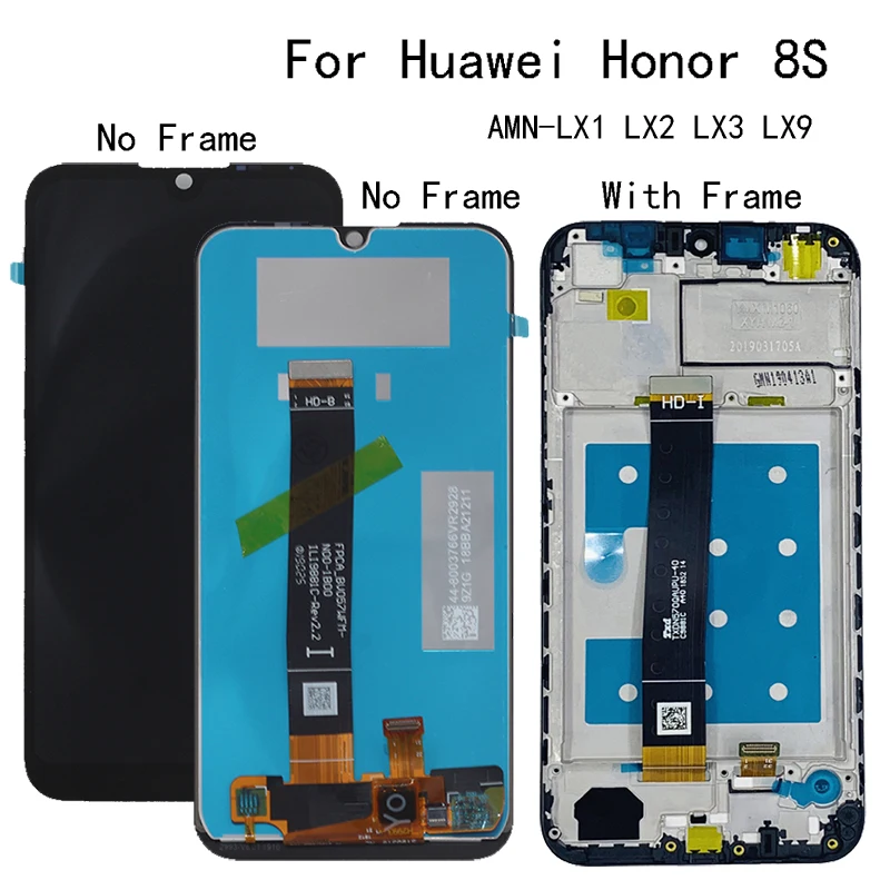 

5.71"Original For Huawei Honor 8S LCD Display touch screen digitized Assembly replacement For AMN-LX1 LX2 LX3 LX9 LCD Repair kit