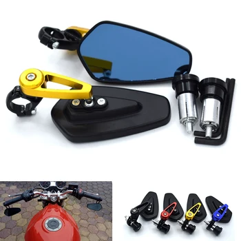 

Universal Motorcycle Rearview Mirror 7/8 "22mm Handlebar Moto mirror For KAWASAKI Z250 Z300 Z750 Z750S Z750R Z800 Z900 Z1000
