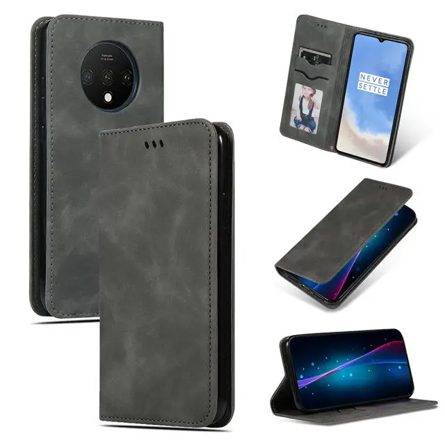 1+ 7t pro Роскошный кошелек из искусственной кожи чехол для Oneplus 7T Pro Мягкий ТПУ чехол-книжка внутри Магнитный флип-чехол s с карманом для карт Новинка