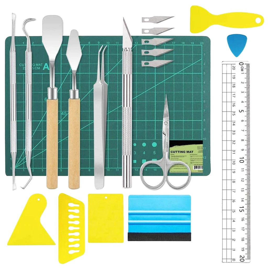 21Pcs Craft Vinyl Weeding Tools DIY for Cricut Cameos Lettering Cutting Kit
