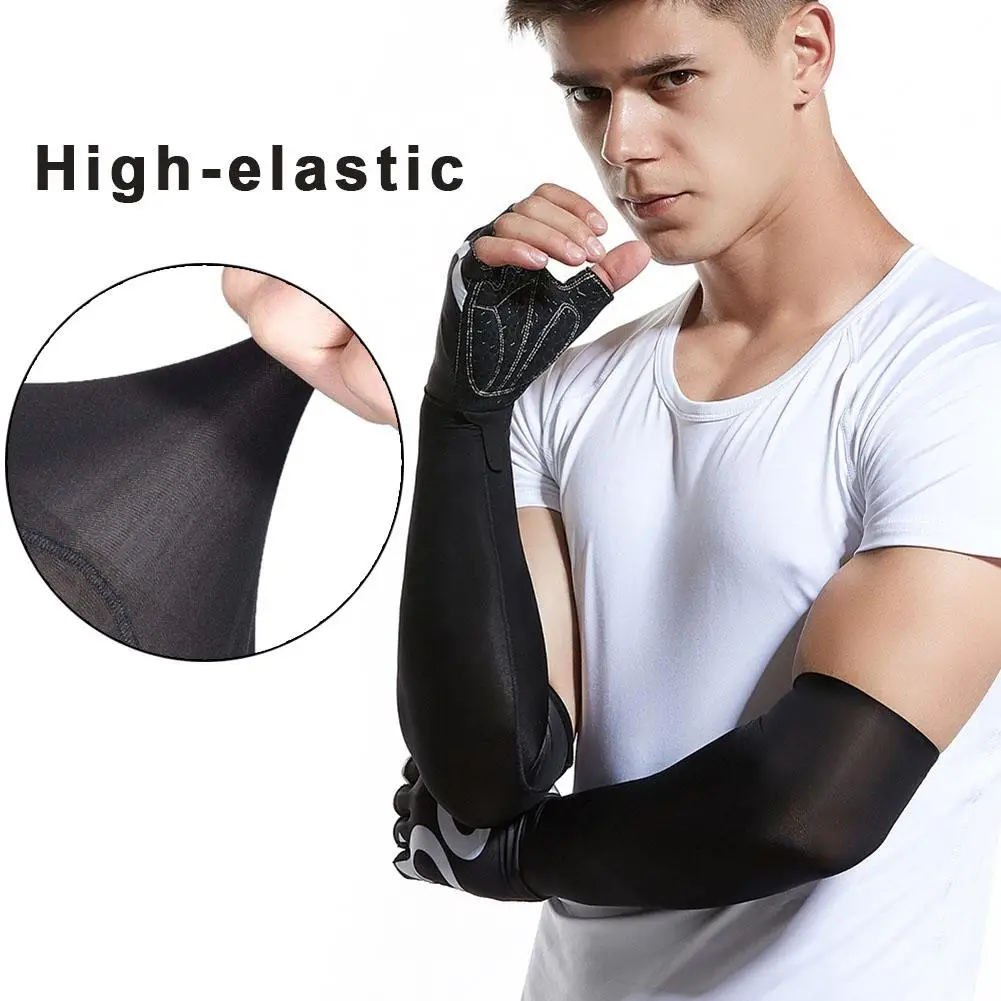 Arm Sleeves UV Protection Cooling Sleeves Sunblock Protective Gloves Long Cover for Running Golf Cycling Breathable Arm Sleeves