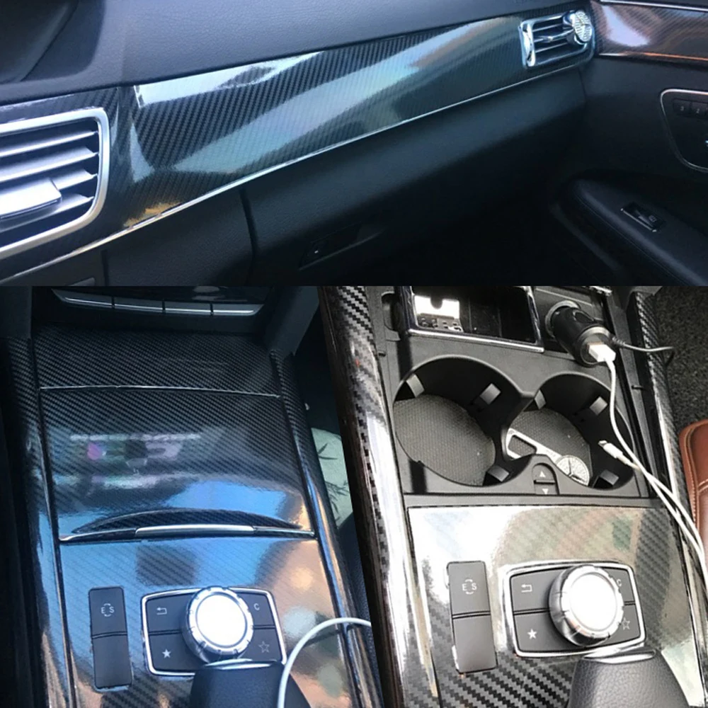 Самоклеющиеся автомобильные наклейки для Mercedes E Class W212, виниловые автомобильные наклейки из углеродного волокна и наклейки, аксессуары для стайлинга автомобилей