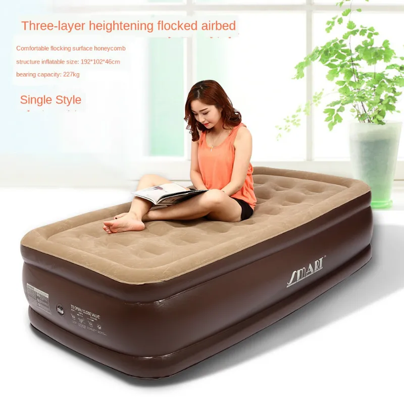 New Simple Comfortable Household Inflatable Single Mattress Portable