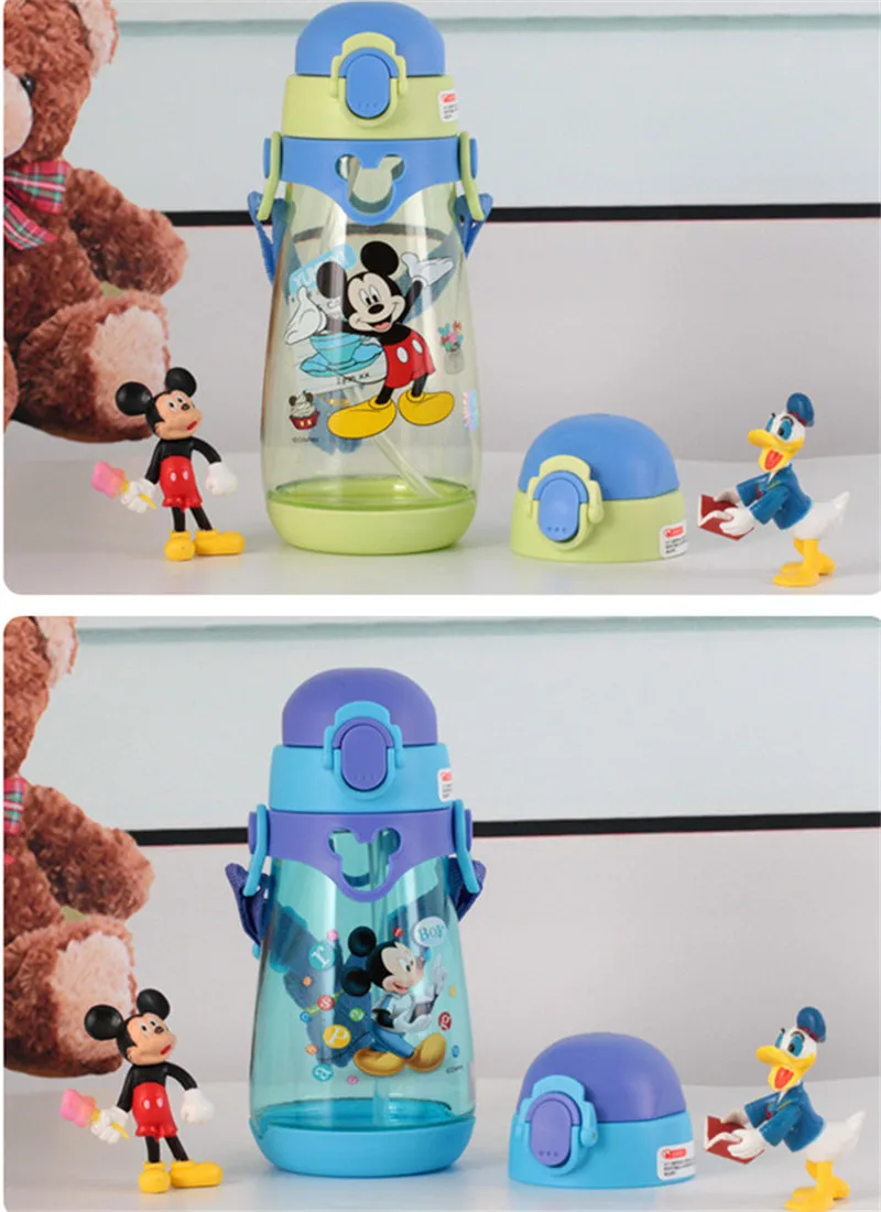 550 мл 680 мл disney Микки мультфильм детские чашки Тритан PP портативная детская соломенная чашка Мумия кормления детская бутылка для воды Детская кружка подарок