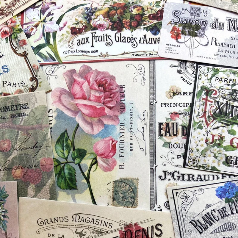 14PCS / bag Vintage Plant Bill Stickers scrapbooking album junk journal project happy planner decoration stickers cartoon stickers decorative stickers self adhesive stickers custom stickers stationery stickers anime stickers paper stickers adhesive stickers decorative labels stickers animal stickers