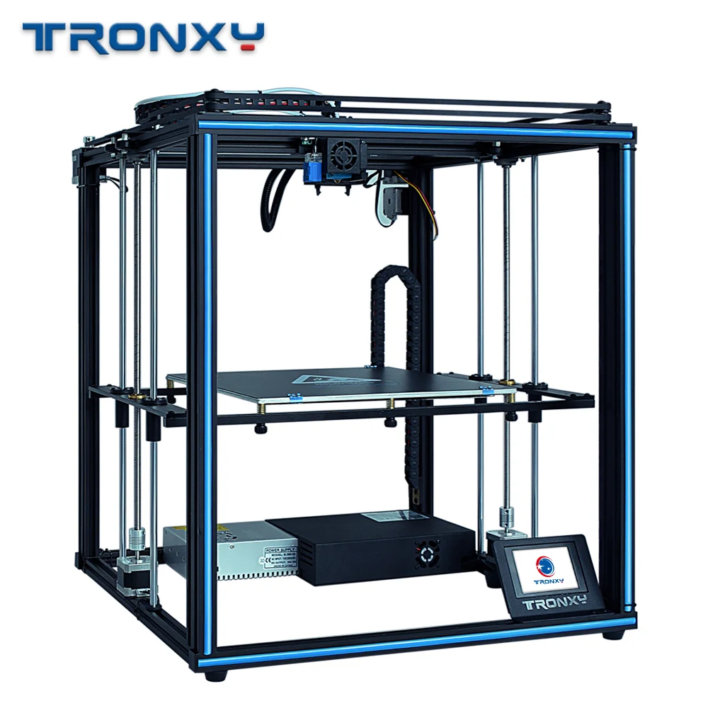 Tronxy X5SA-400 3D принтер большого размера с горячей печатью 400*400*400 мм высокого качества с PLA нитью