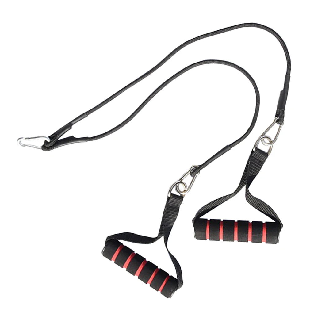 Solid Pulley Cable Machine System- Pull Handle Chest Training Strap Rope Hooks Fitness Lifting Steel Wire Cable DIY Loading Pin