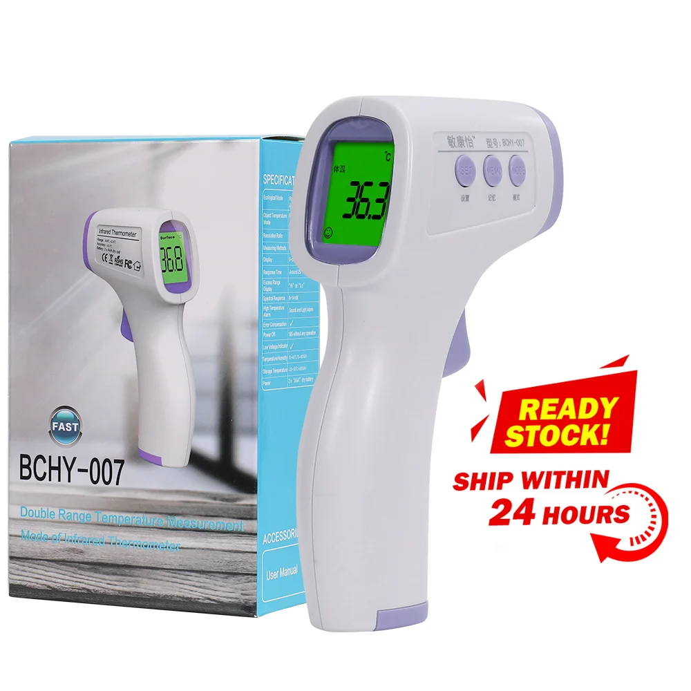 

Non-contact Medical Infrared Thermometer Forehead Portable Temperature Gun LCD Backlight Termometro Infravermelh For Baby/Adult
