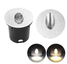 Applique murale Led encastrée, forme ronde ou carrée, éclairage d'angle, idéal pour des escaliers ou des murs en béton, modèle AC85 265V, 1/3w