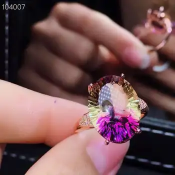 

Ametrine ring Natural And Real Ametrine Ring Wedding Engagement Rings for Women 925 sterling silver Ametrine Ring