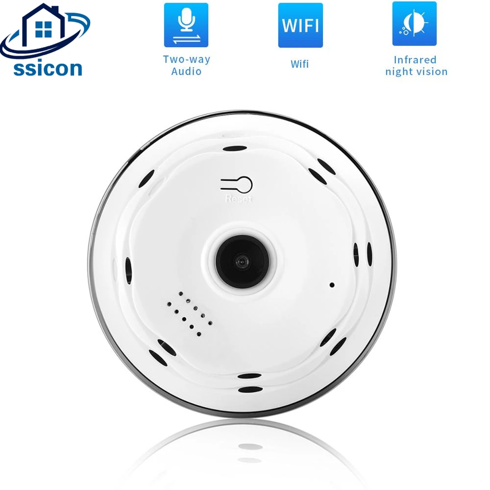 

WIFI Panoramic Camera360 Degree HD 1080P IP Camera Wi-fi Two Way Audio With SD Card Slot Indoor VR Security Camera Wireless