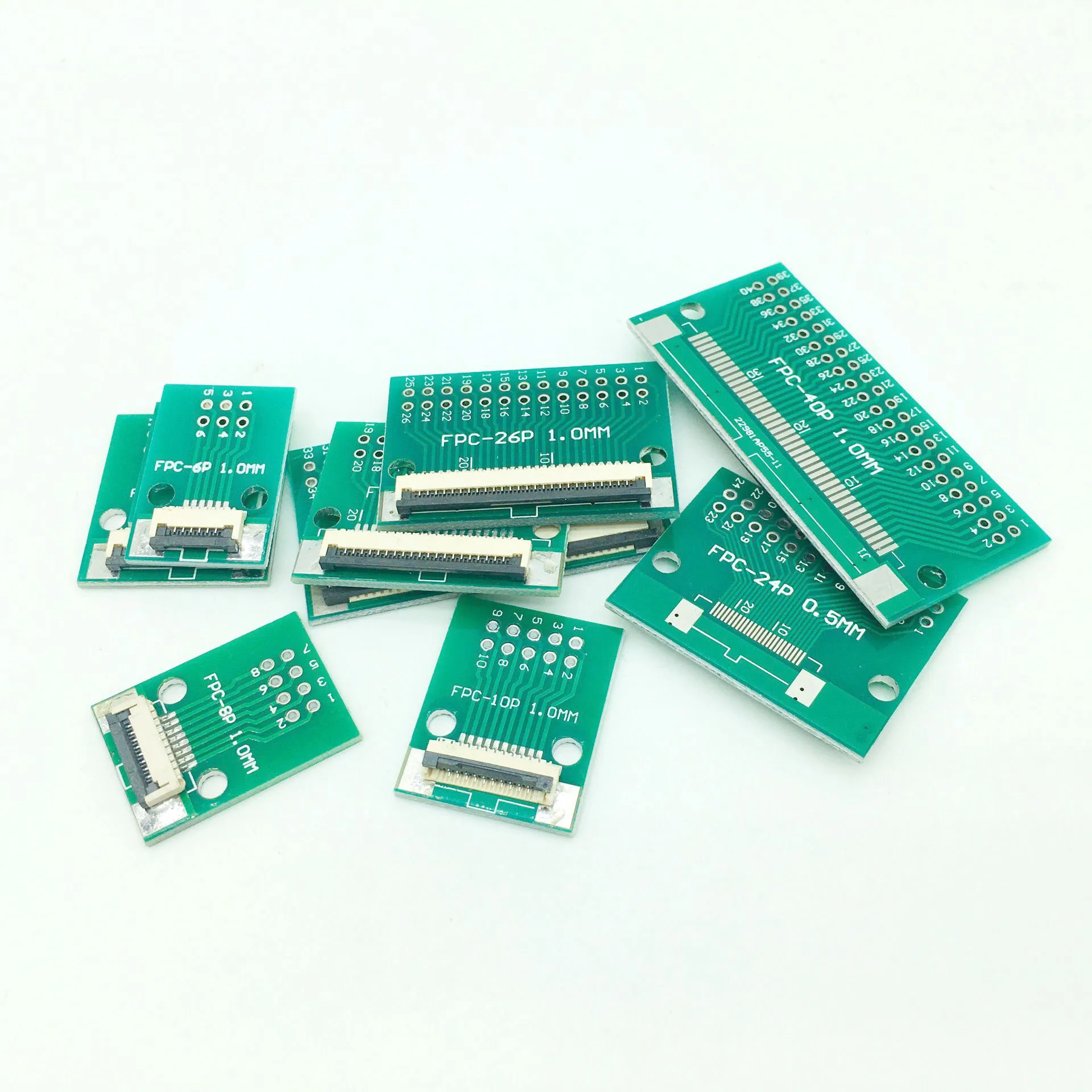 4pin 6pin 8pin 10pin 12pin 20pin 24pin 26 pin 1.mm FFC FPC адаптер 2 54 мм плоский кабель разъем