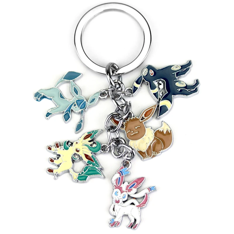 Аниме брелок Карманный Монстр Иви Sylveon Umbreon Glaceon Leafeon унисекс Подвеска для