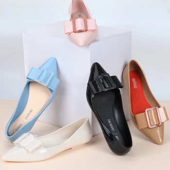 

Melissa Pointy Bow Jelly Shoes Melissa Women Sandals 2020 Fashion Women Jelly Shoes Sandalia Melissa Brand Female Womans Shoes