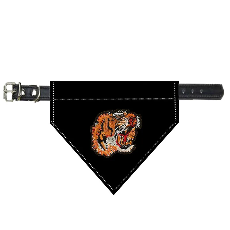 Tiger head 1 Лесной король Аватар знак pet tide бренд 10 стилей слюнявчик кошка и собака подходит для средних и больших и кожа плюс хлопок - Цвет: Tiger head 1