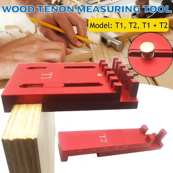 

T1/T2 Woodworking Special Depth Measuring Ruler Aluminum Alloy Depth Gap Gauge Wood-working Ruler