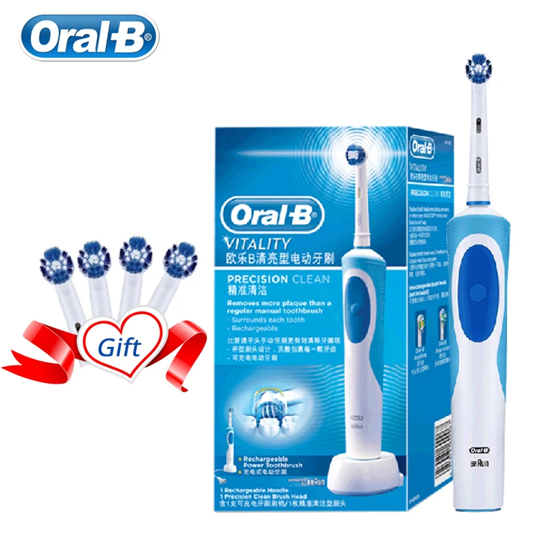 Best Oral B Electric Toothbrush 2D Clean Rotating Toothbrush Rechargeable Toothbrush Teeth Dual Clean Brush Heads